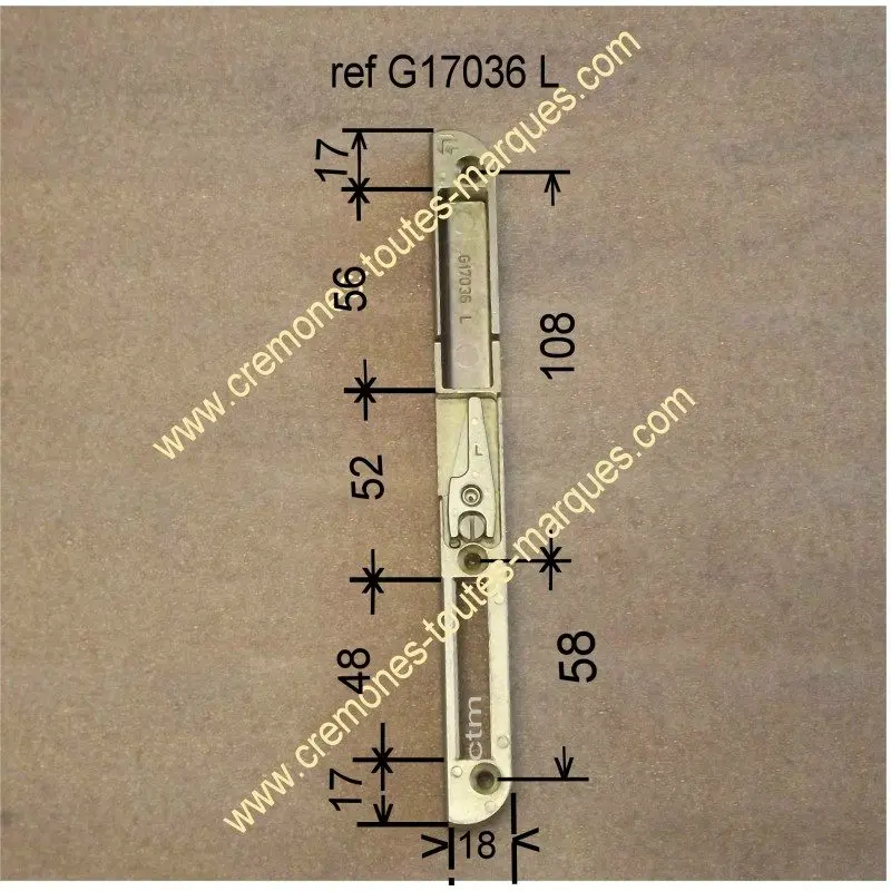 Gâche FERCO GU gâche G 17036 L